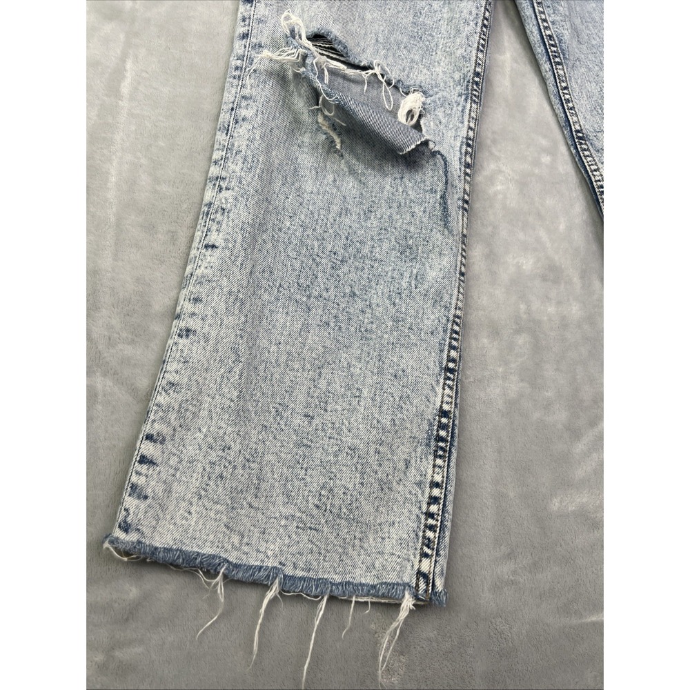 Hudson Jeans Womens 29 Blue Fray Light Wash Denim High Rise Distressed - Picture 2 of 12